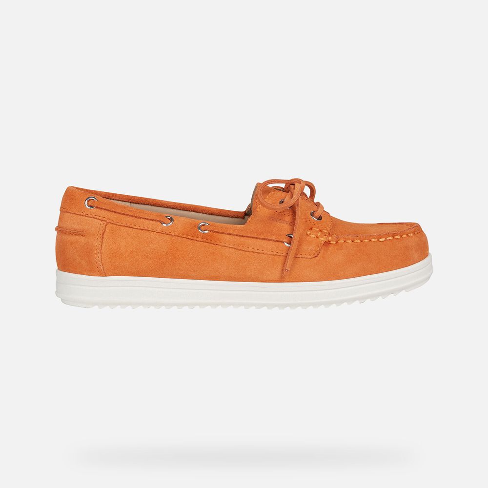 Mocassin Geox Genova - Orange - Femme 586231-UXK